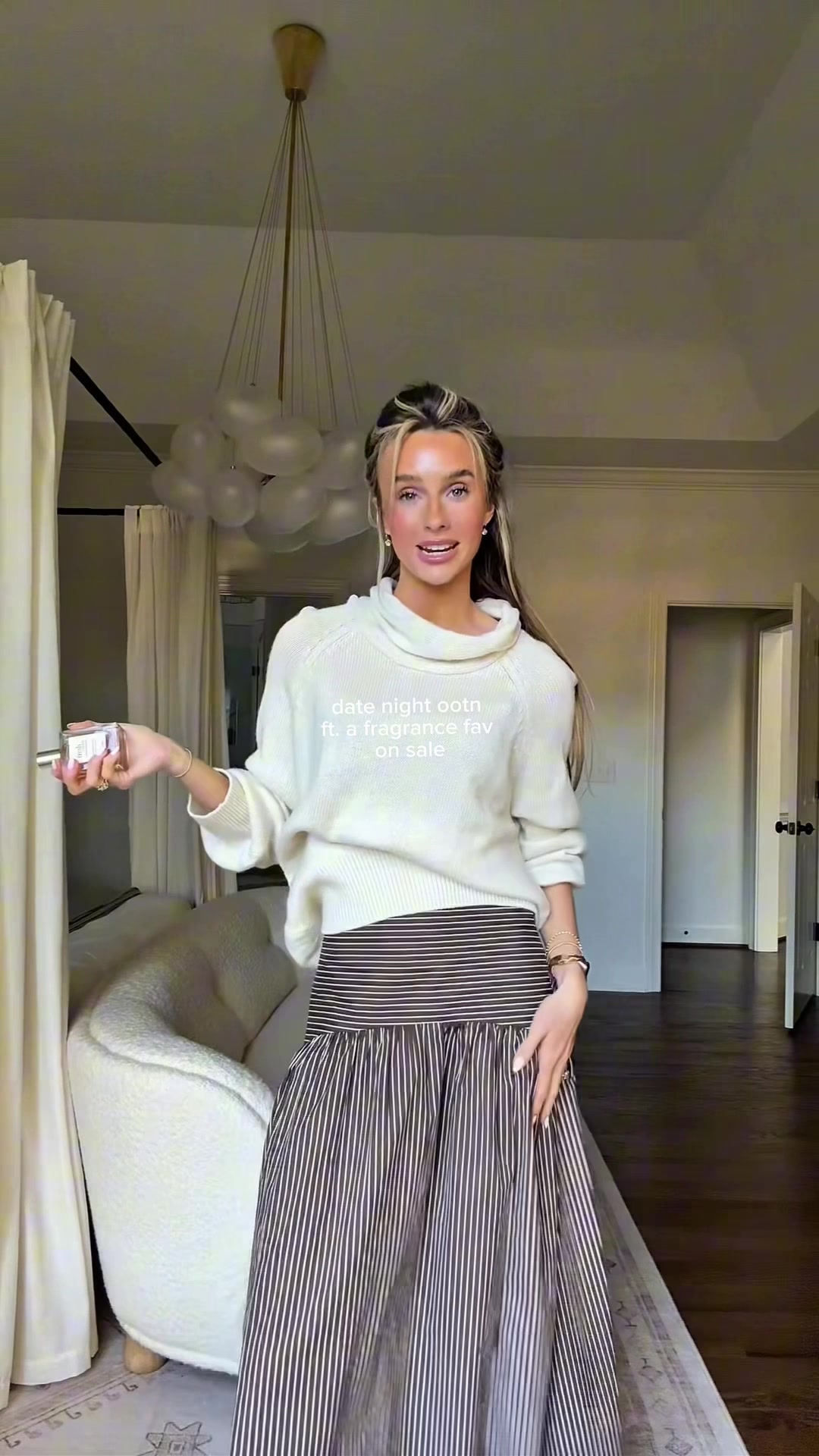 TikTok post by @maggiexawbrey for philosophy. Caption reads: @philosophy fresh cream warm cashmere is the [...].