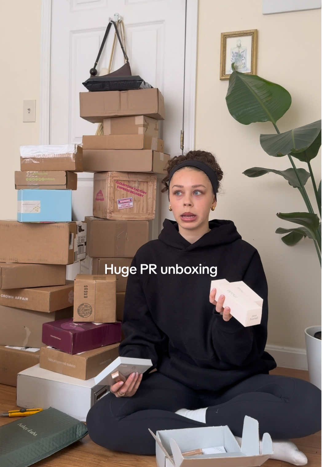 TikTok post by @thatgirlwiththecurlyhair for Supergoop. Caption reads: Every day is like Christmas⭐️ THANK YOU TO EVERY....