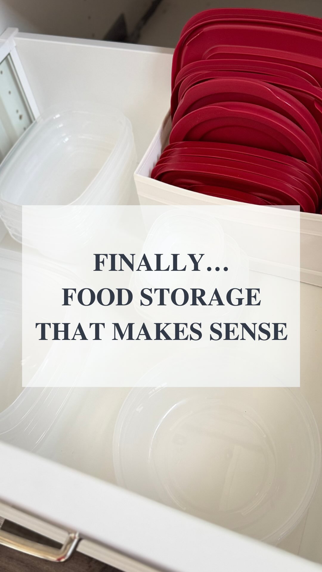 Instagram post by @gosimplified for Rubbermaid. Caption reads: #ad Hate your food storage containers? I have....