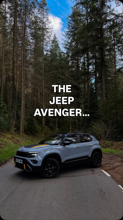 Instagram post by @poppydaisy17 for Jeep. Caption reads: The Jeep Avenger x The North Face edition What a....