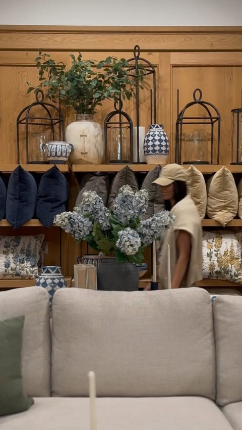 Instagram post by @hausofteasdale for Pottery Barn. Caption reads: come with me to @potterybarnaus at chadstone to....