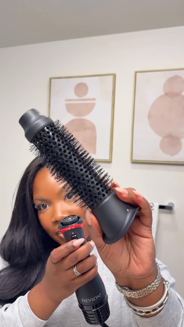 Instagram post by @emmyypetit for Revlon Hair Tools. Caption reads: A little dilly dally courtesy of @revlonhairtools.....