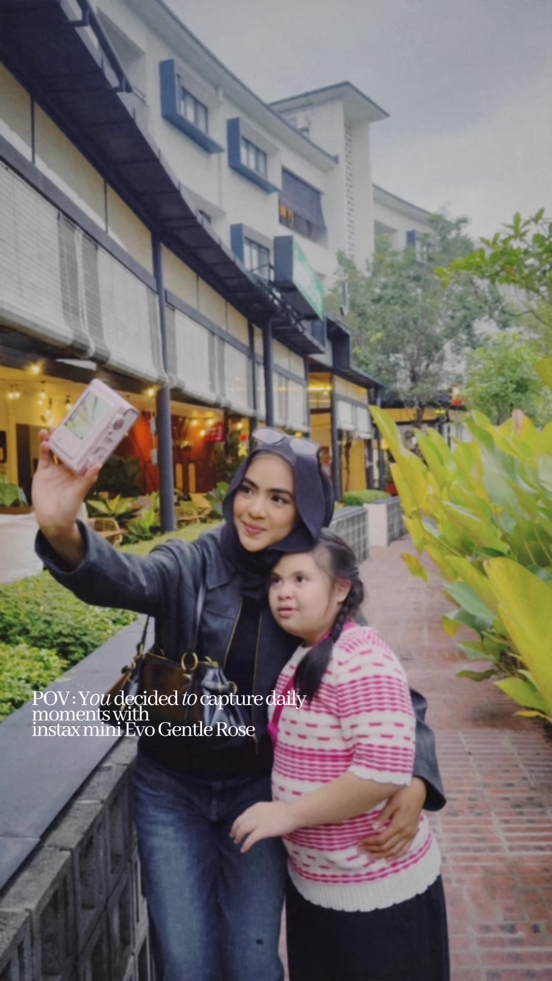 TikTok post by @eryshaaemyraa for Instax. Caption reads: Bits of the recent life & little joys, captured....