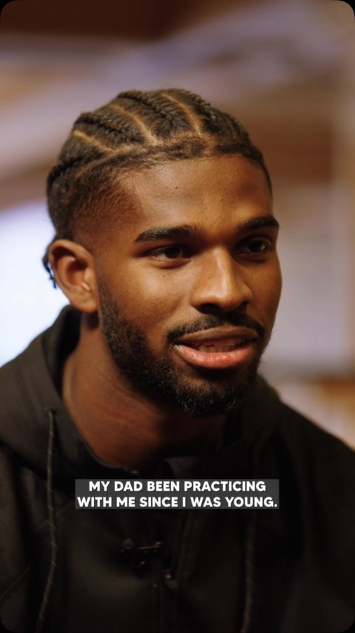 Instagram post by @shedeursanders for Panini America. Caption reads: Excited to announce I’ve signed an exclusive....