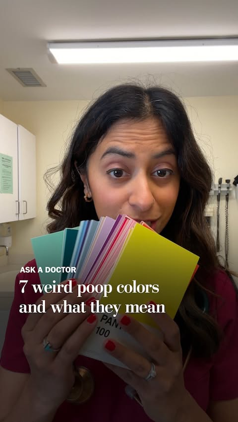 Instagram post by @trishapasrichamd for Washington Post. Caption reads: Everyone has one at some point: a weird colored....