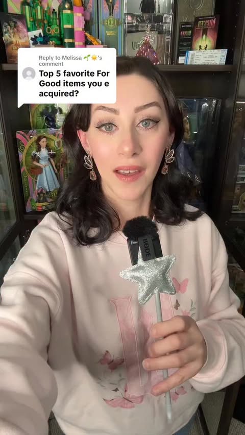 Instagram post by @theozvlog for Universal Pictures. Caption reads: What are my top 5 favorite @wickedmovie....