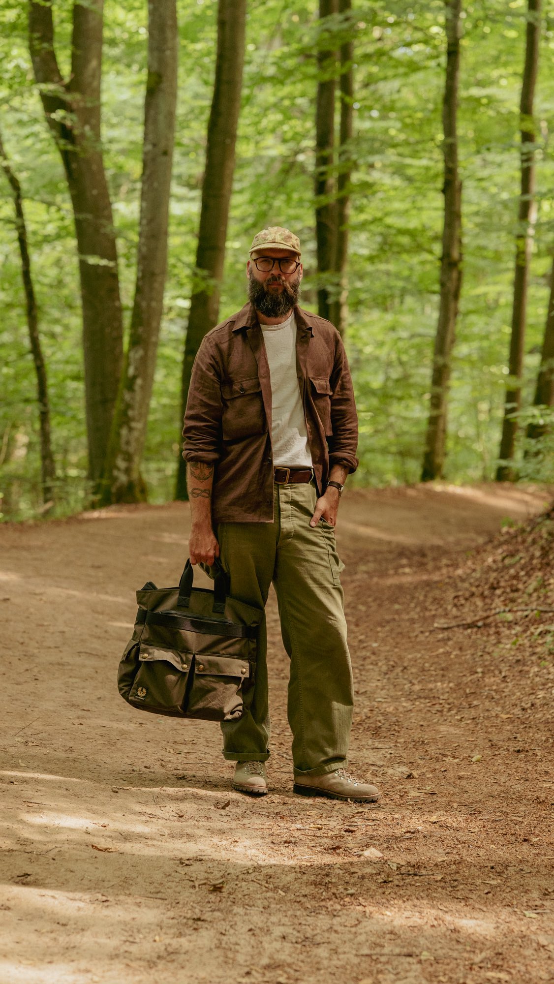 Instagram post by @illcutz for Belstaff. Caption reads: [...] adventure deserves a reward. Thanks to....