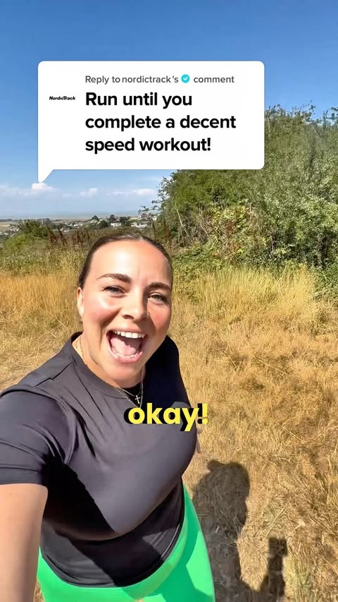 Instagram post by @nat_runs_ for NordicTrack. Caption reads: [...] challenges our way, that’s why the....