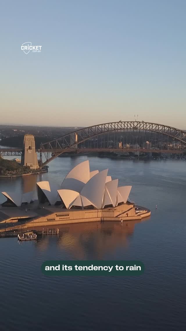 Instagram post by @cricketcomau for Qantas. Caption reads: [...] us to Sydney for the Pink Test 🩷 🛫 @qantas....