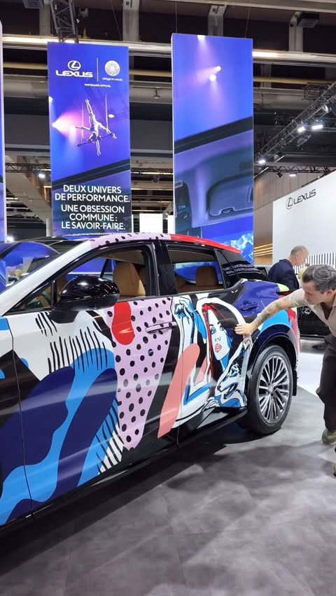 Instagram post by @whatisadam for Lexus. Caption reads: [...] design for this @CirqueDuSoleil inspired....