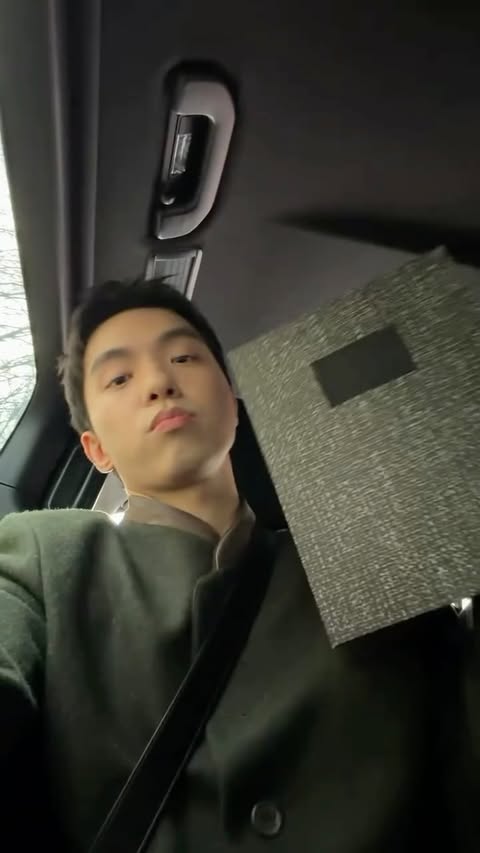 Instagram post by @karlkkkkk for Prada. Caption reads: 🩶* @prada 

#byeonwooseok #karina #kuanghanhsu....