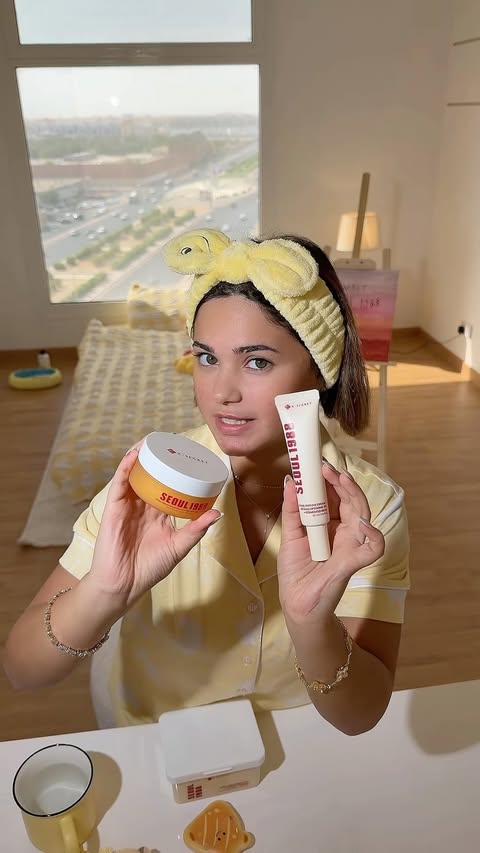Instagram post by @saramohannad_ for K-Secret. Caption reads: #ksecret #seoul1988 #kbeauty #skincare [...].