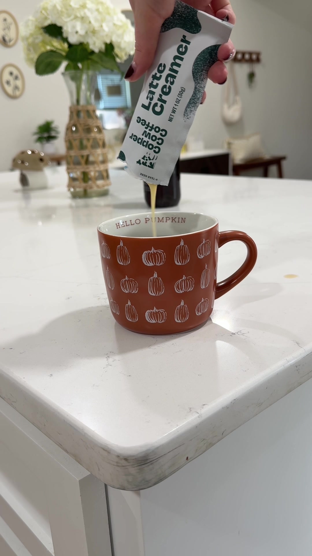 TikTok post by @cozyymegs for Copper Cow Coffee. Caption reads: [...] and I have been huge fans of @Copper Cow....