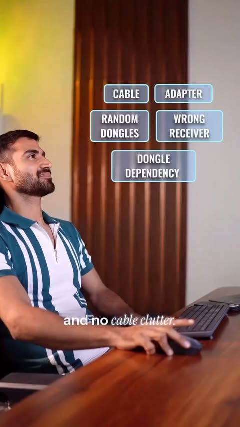 Instagram post by @pranav._pandey for Logitech. Caption reads: [...] that simply works. ✨ Switched to the....