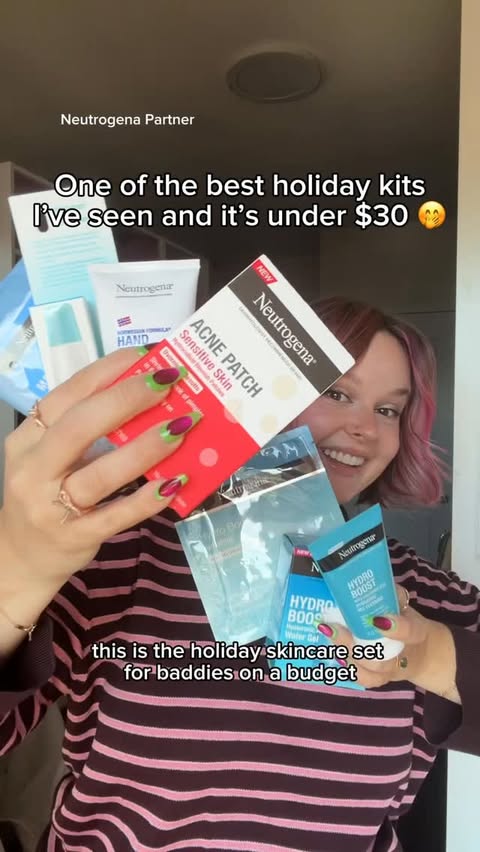 Instagram post by @hydrationceo for Neutrogena. Caption reads: #ad Is the @neutrogena 7 Days of Skincare Holiday....