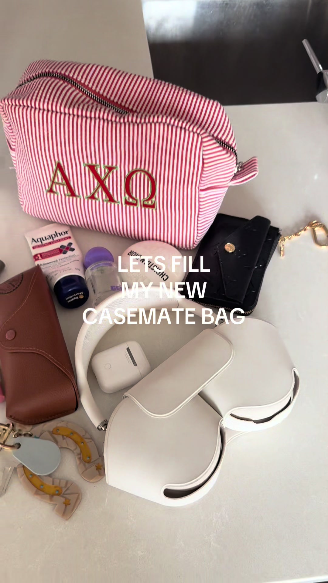 TikTok post by @rymastellon for Case-Mate. Caption reads: ADORE this waterproof tote from @Case-Mate....