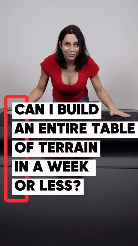 Instagram post by @lets_get_warhammered for Bambu Lab. Caption reads: [...] got my home table set up thanks to....