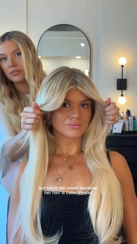 Instagram post by @the.blonde.muse for Coco & Eve. Caption reads: This is your sign to hit reset on dry, dehydrated....