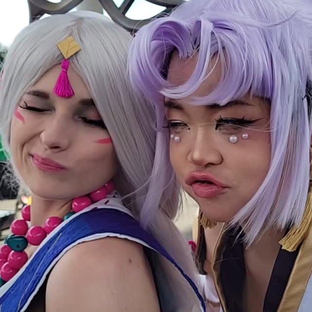 Instagram post by @kyasarin.cosplay for League of Legends. Caption reads: [...] be a tangled rat’s nest! Thank you....