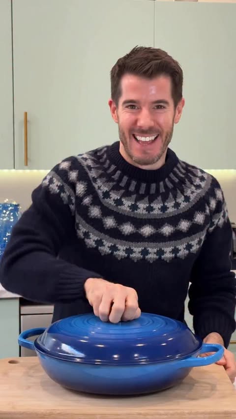 Instagram post by @johngs for Ocado. Caption reads: Slow Roast Lamb with Saffron Rice 

This festive....