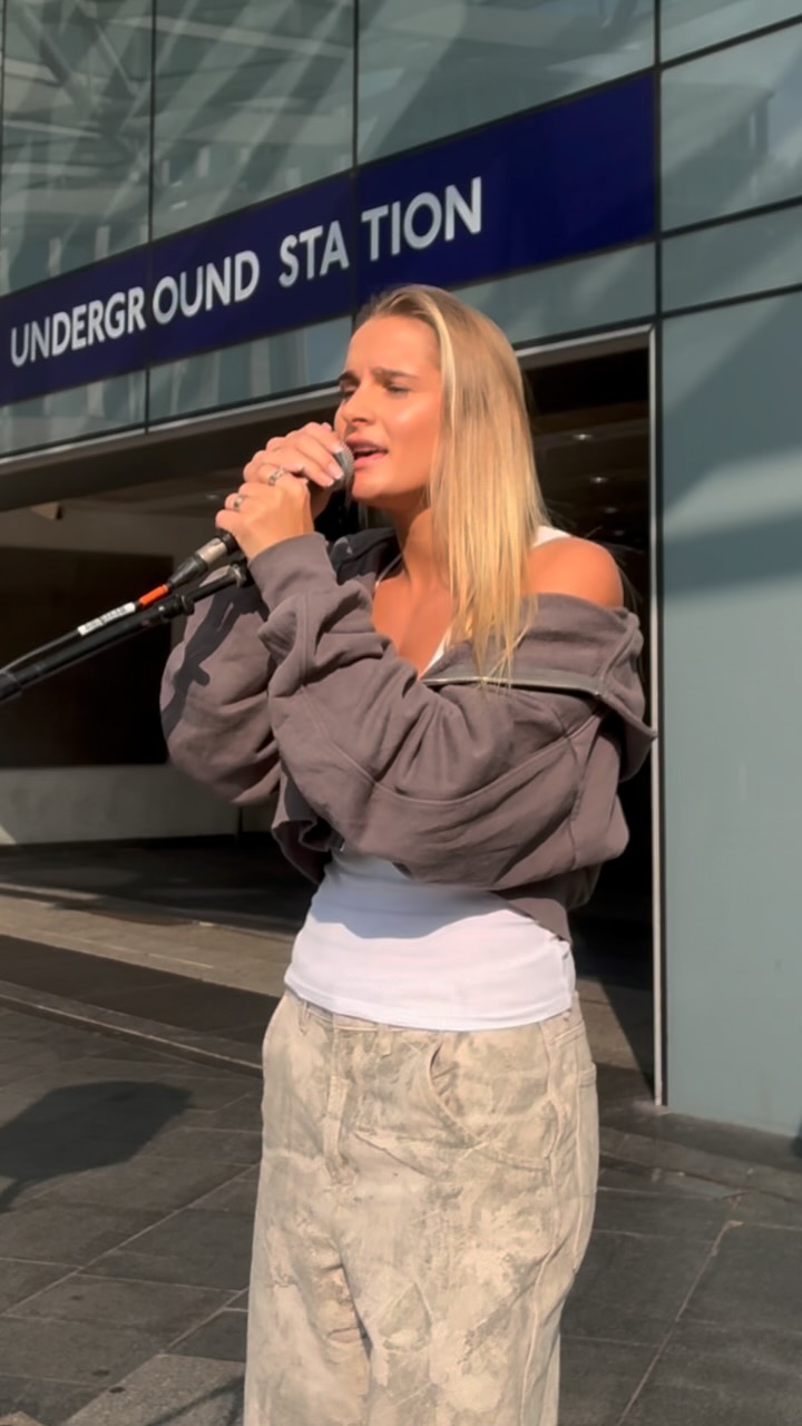 Instagram post by @livharlandmusic for Trainline. Caption reads: Somehow made a song about train delay compensation....