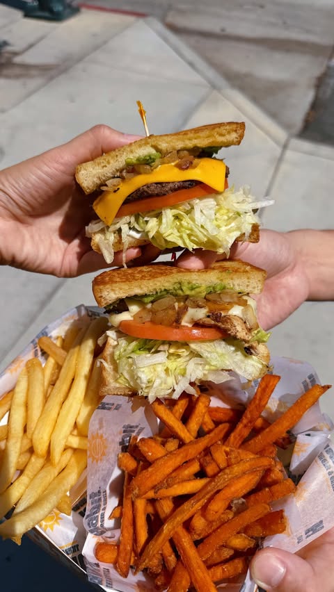 Instagram post by @celinelinarte for The Habit Burger Grill. Caption reads: #HabitPartner New value $9 #GottaHabitBoxDeals now....