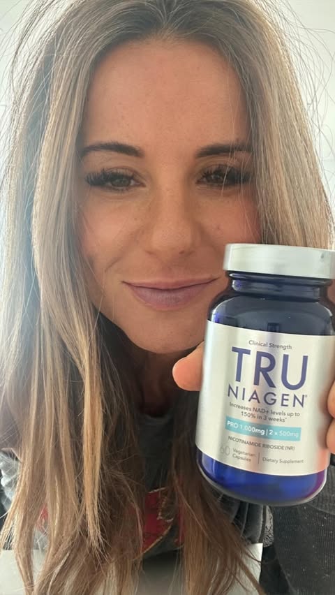 Instagram post by @therealjencohen for TRU NIAGEN. Caption reads: [...] unacceptable. That’s why I trust Tru Niagen.....