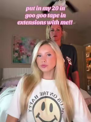 TikTok post by @kymbergaston for Googoo Hair. Caption reads: these r SO good!!! 🤗💘 @GOO GOO @googoohairshop....