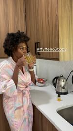 Instagram post by @mickiphit for Herb Pharm. Caption reads: [...] excited to share #MyMenoStory  and the....