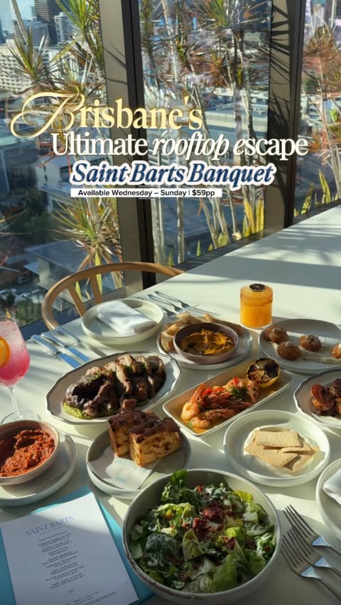 Instagram post by @potentialeisure for Queensland Foodies Network. Caption reads: Little taste of the French Riviera right in....