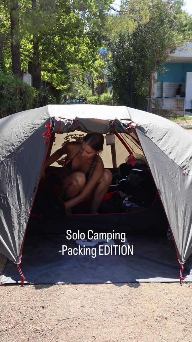 Instagram post by @dominika_rides for HJC Helmets. Caption reads: Packing is half the adventure!
After 6 solo trips,....