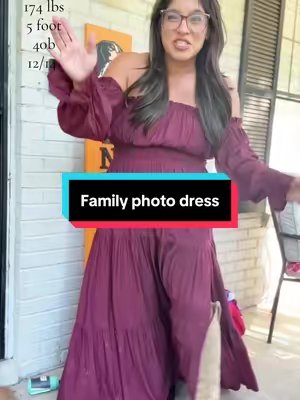 TikTok post by @erinfletchshops for ZESICA USA. Caption reads: Fall family picture dress for women @zesica_usa....