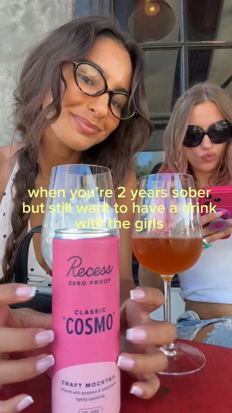 Instagram post by @sher.ung for Recess. Caption reads: [...] cheers with water, cheers with @takearecess....