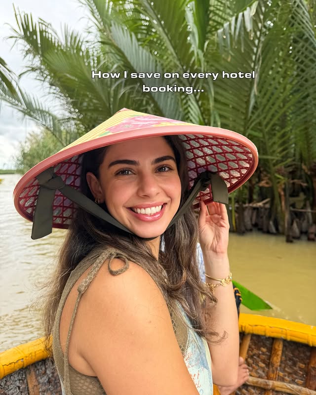 Instagram post by @nourkhalaf_ for agoda. Caption reads: Travelling SE Asia travel taught me that I’m the....