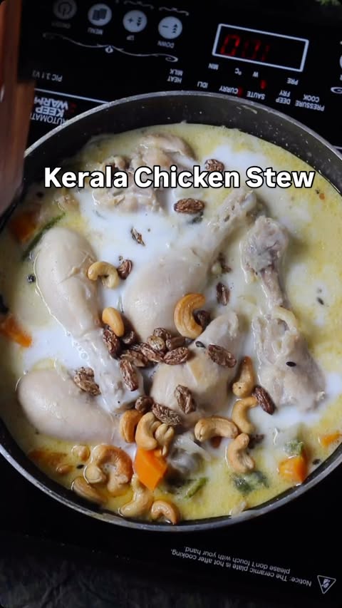 Instagram post by @my_hunger_diaries for Licious. Caption reads: Chicken stew is a comfort meal my Amma used to....