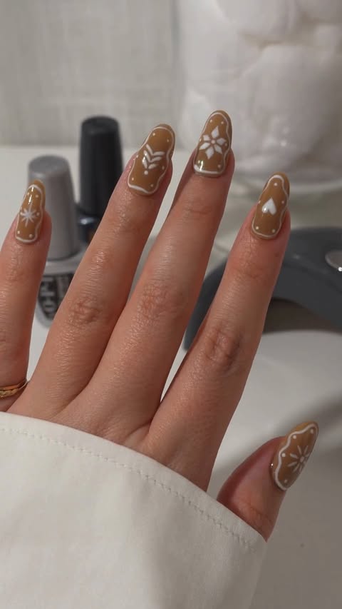 Instagram post by @jauntyjuli for Sally Beauty. Caption reads: Gingerbread glam? Yes, please. This sweet and....