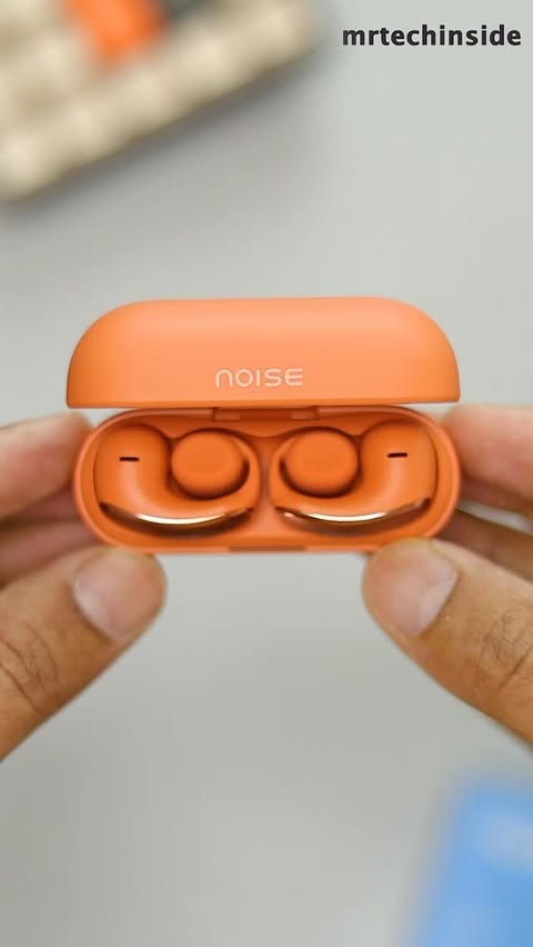 Instagram post by @mrtechinside for Noise. Caption reads: [...] ear 👂 and still sound amazing 🎼 🎖️Noise....