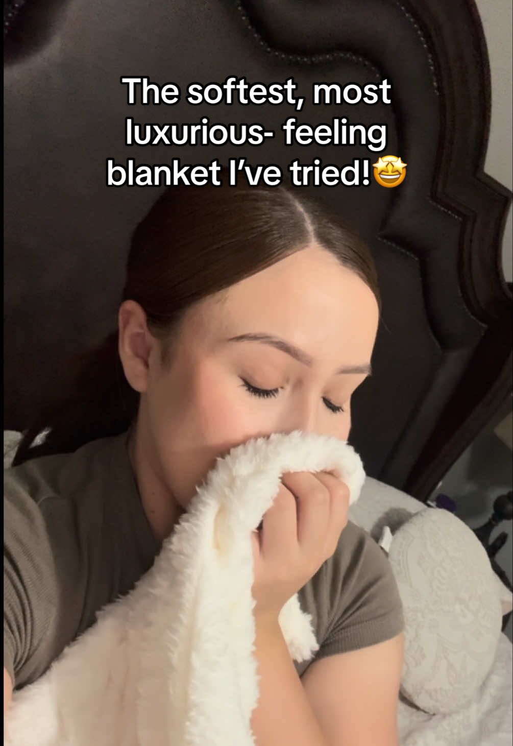 TikTok post by @jocyyy.cuata for Bedsure Home. Caption reads: Luxury without the luxury price tag... obsessed Up....