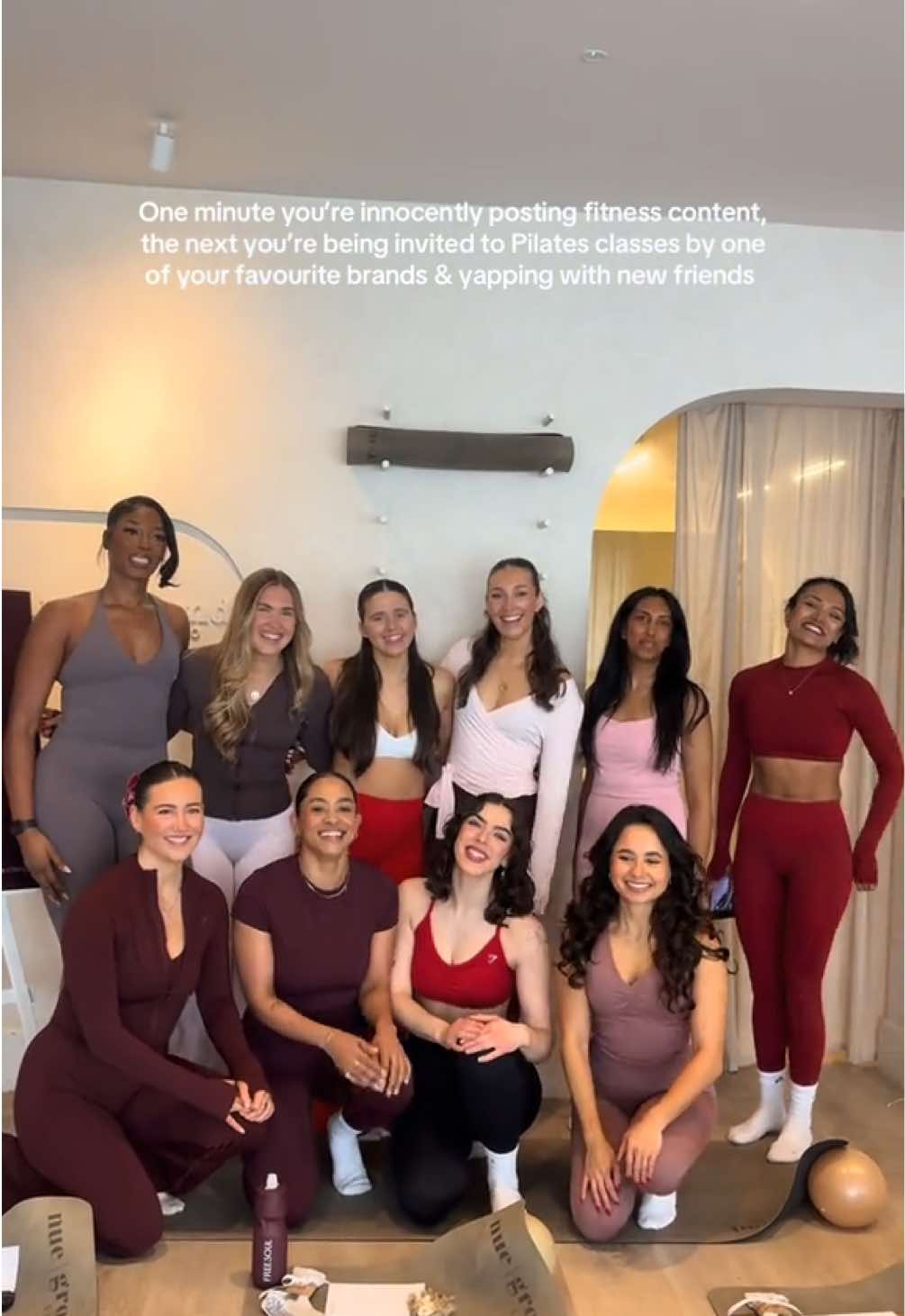 TikTok post by @sowfitnesss for Free Soul. Caption reads: [...] a lovely, wholesome afternoon with the @Free....