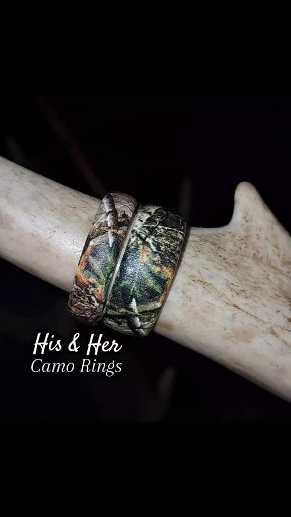 TikTok post by @lynn_0426 for Groove Life. Caption reads: @Groove Life #realtree #camo #hunting #ring [...].