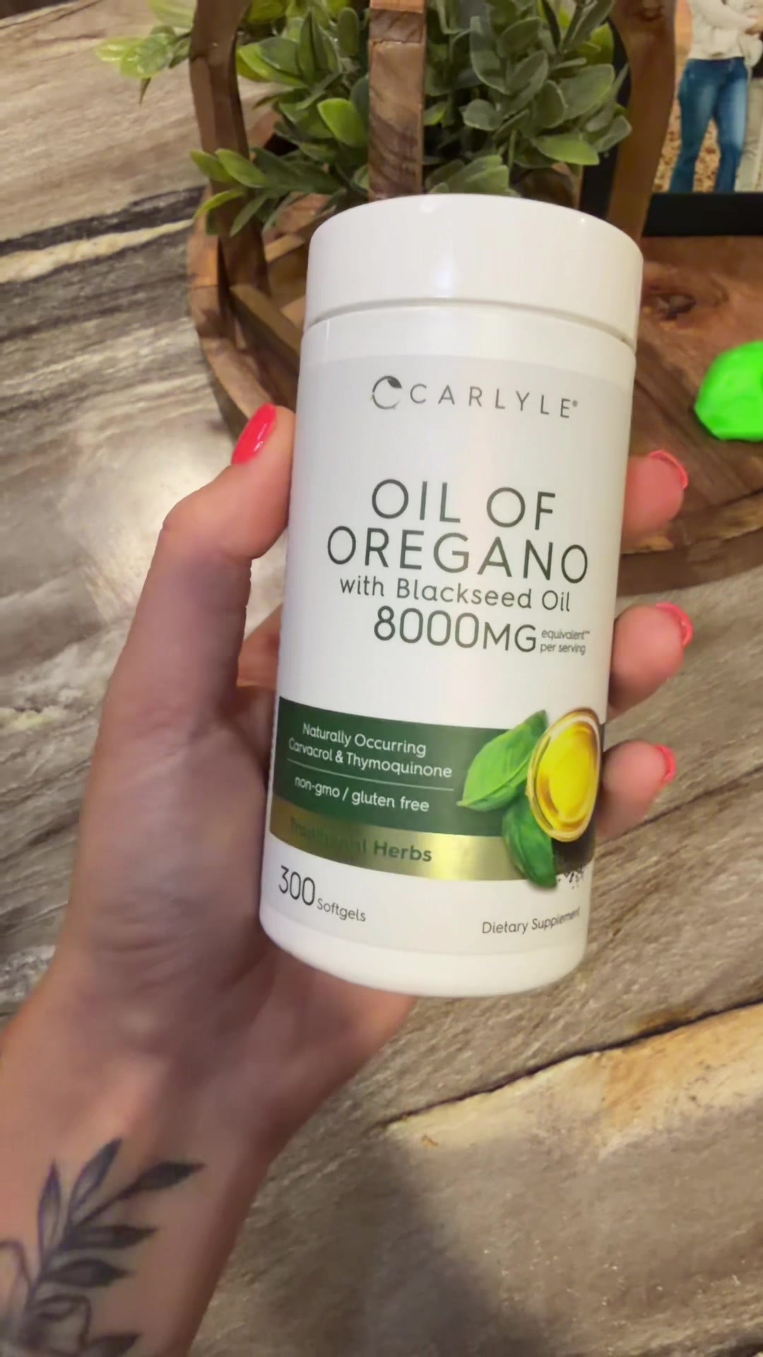 TikTok post by @j_erinn for Carlyle Nutritionals. Caption reads: [...] My husband can attest to it! @Carlyle....