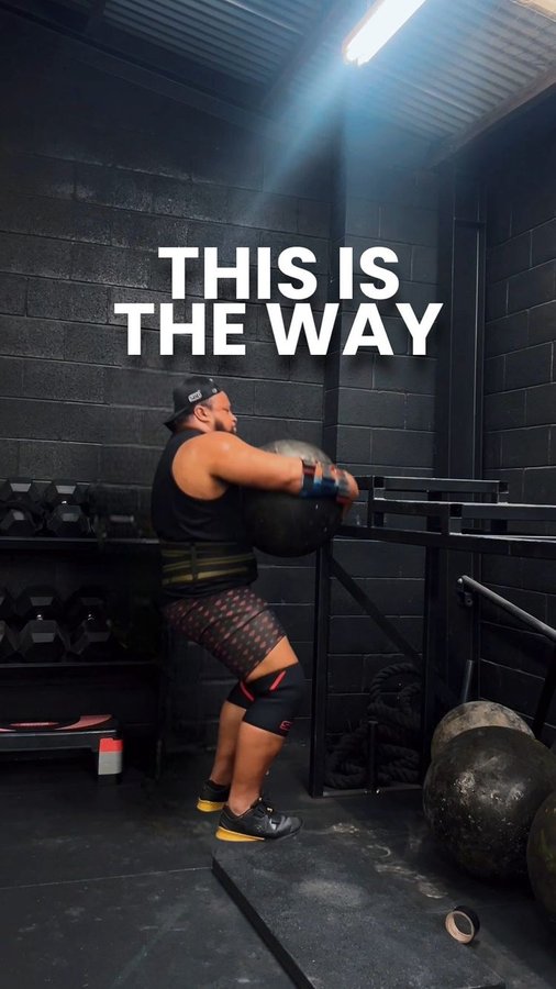 Instagram post by @strengthlab_hq for Kinda Fit Kinda Fat. Caption reads: [...] COACH @manletmovement SPONSORS....