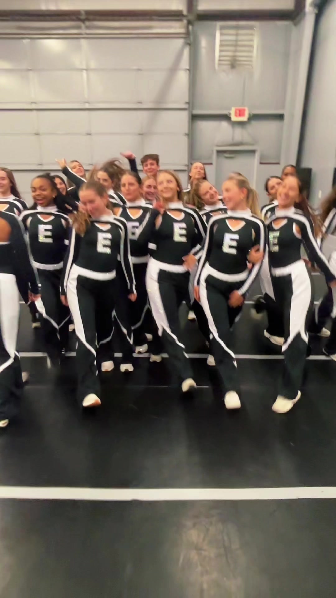 TikTok post by @keeleyalisabeth for Rebel Athletic. Caption reads: We love @rebelathletic 😚 new unis unlocked!!!....