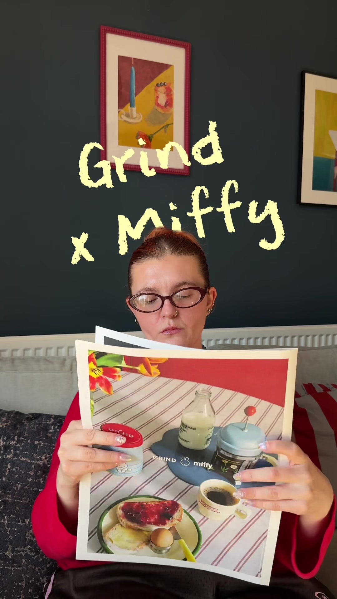 TikTok post by @lucyroseford_ for Grind. Caption reads: @Grind have just launched their new collab and....
