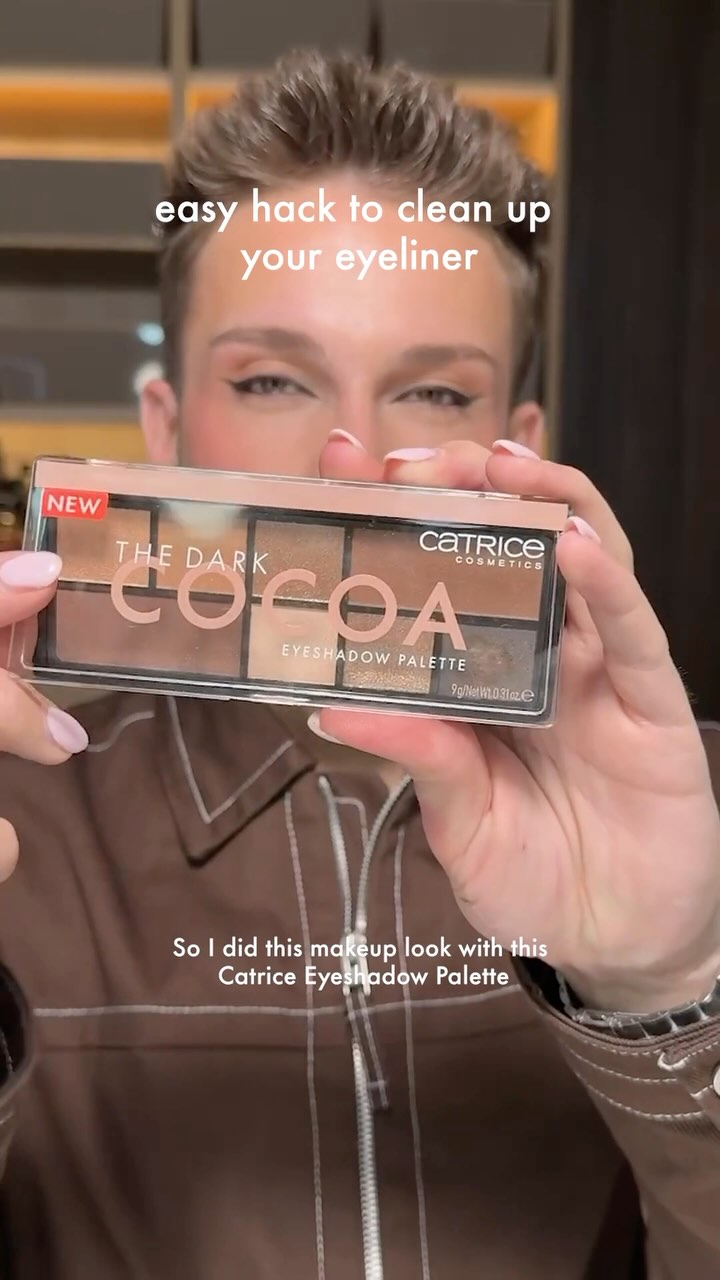 Instagram post by @jerrelbaumann for CATRICE Cosmetics. Caption reads: LEVEL UP your makeup with this quick & easy step!....