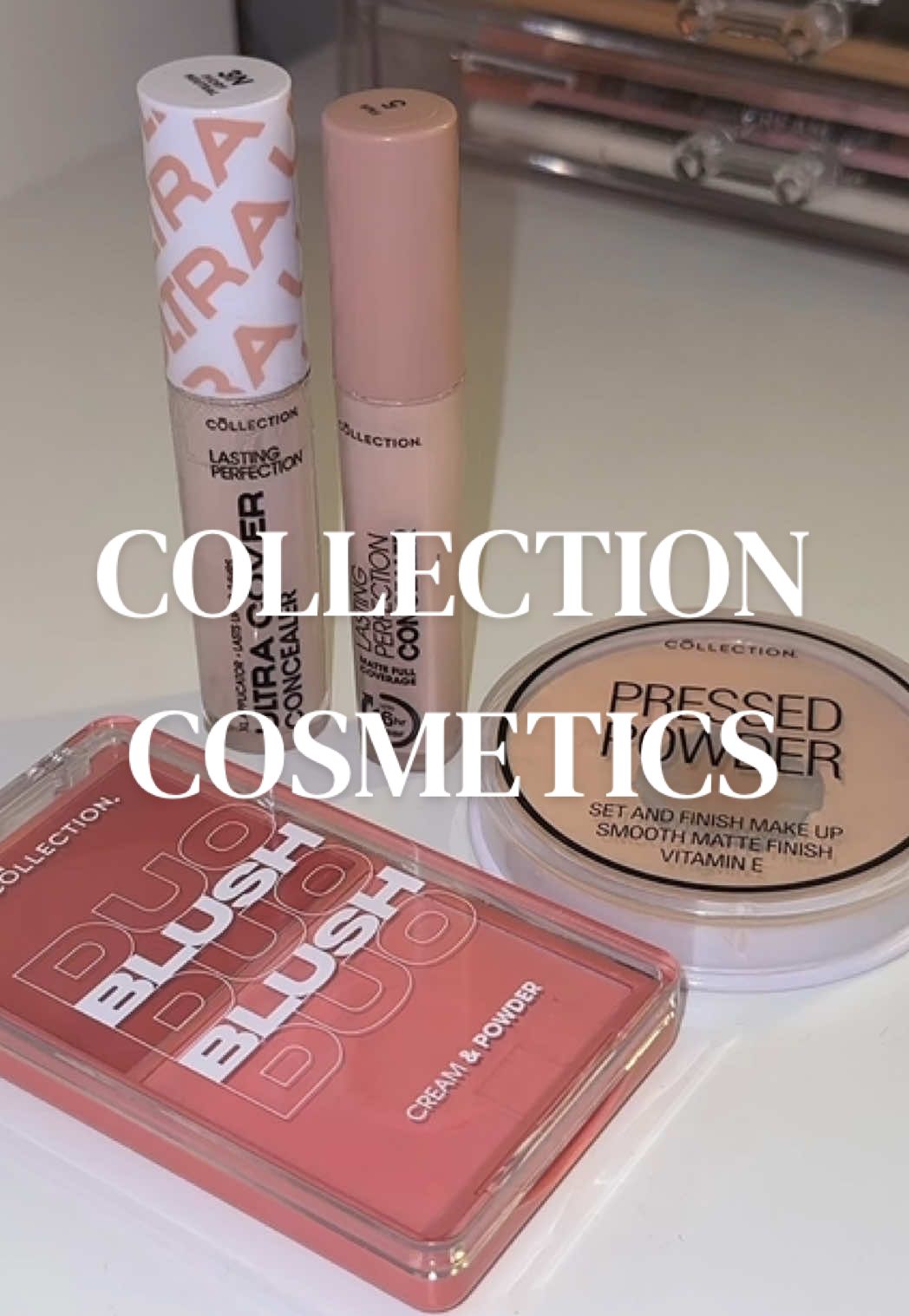 TikTok post by @klb.cosmetics for Collection Cosmetics. Caption reads: @collectioncosmetics is such a good brand!! [...].