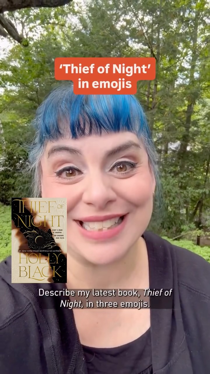 Instagram post by @blackholly for Goodreads. Caption reads: Magic and shadows and cons, oh my! Holly Black,....