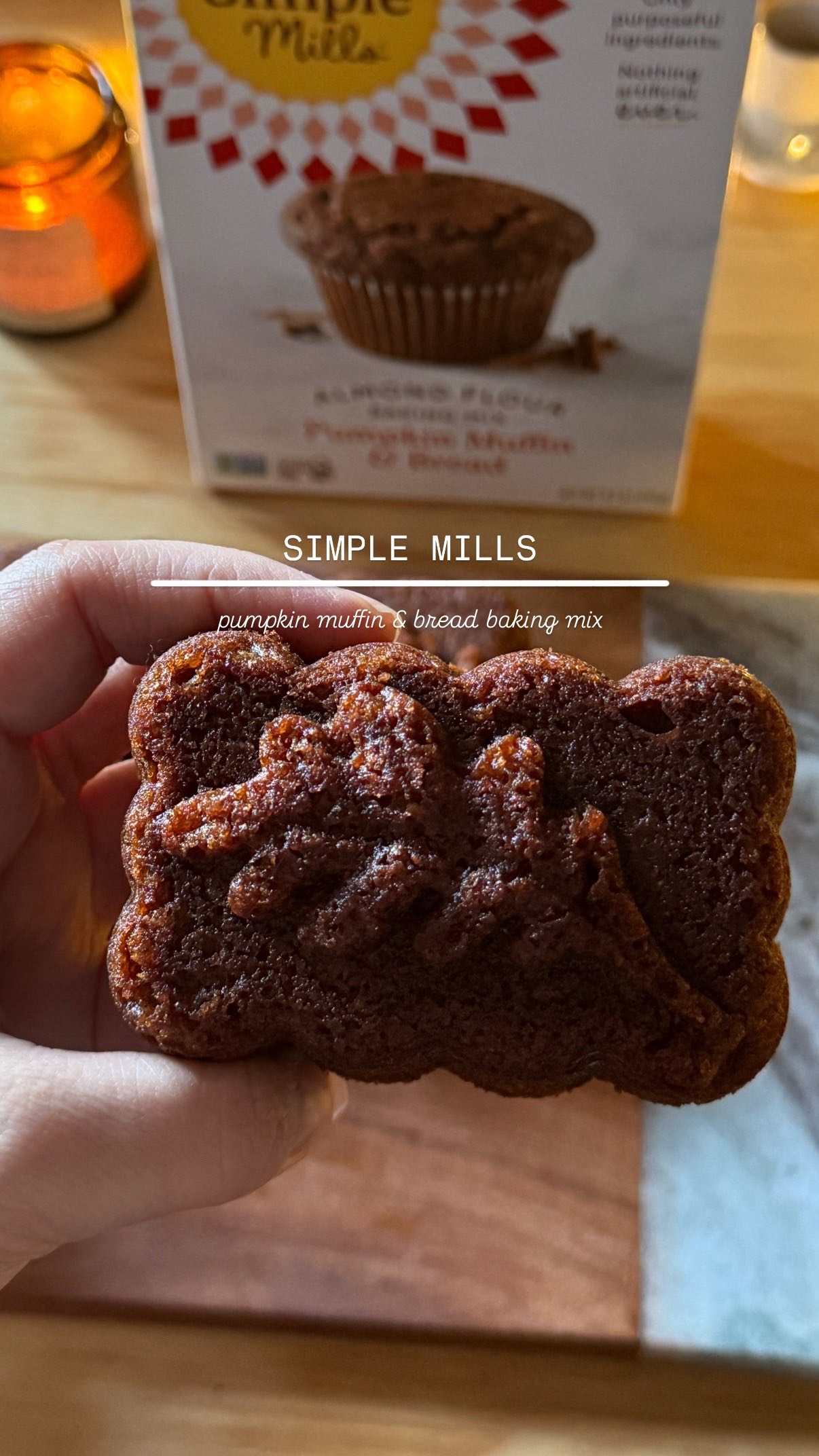 Instagram post by @julesjetsets for Simple Mills. Caption reads: This season always reminds me how much joy there....