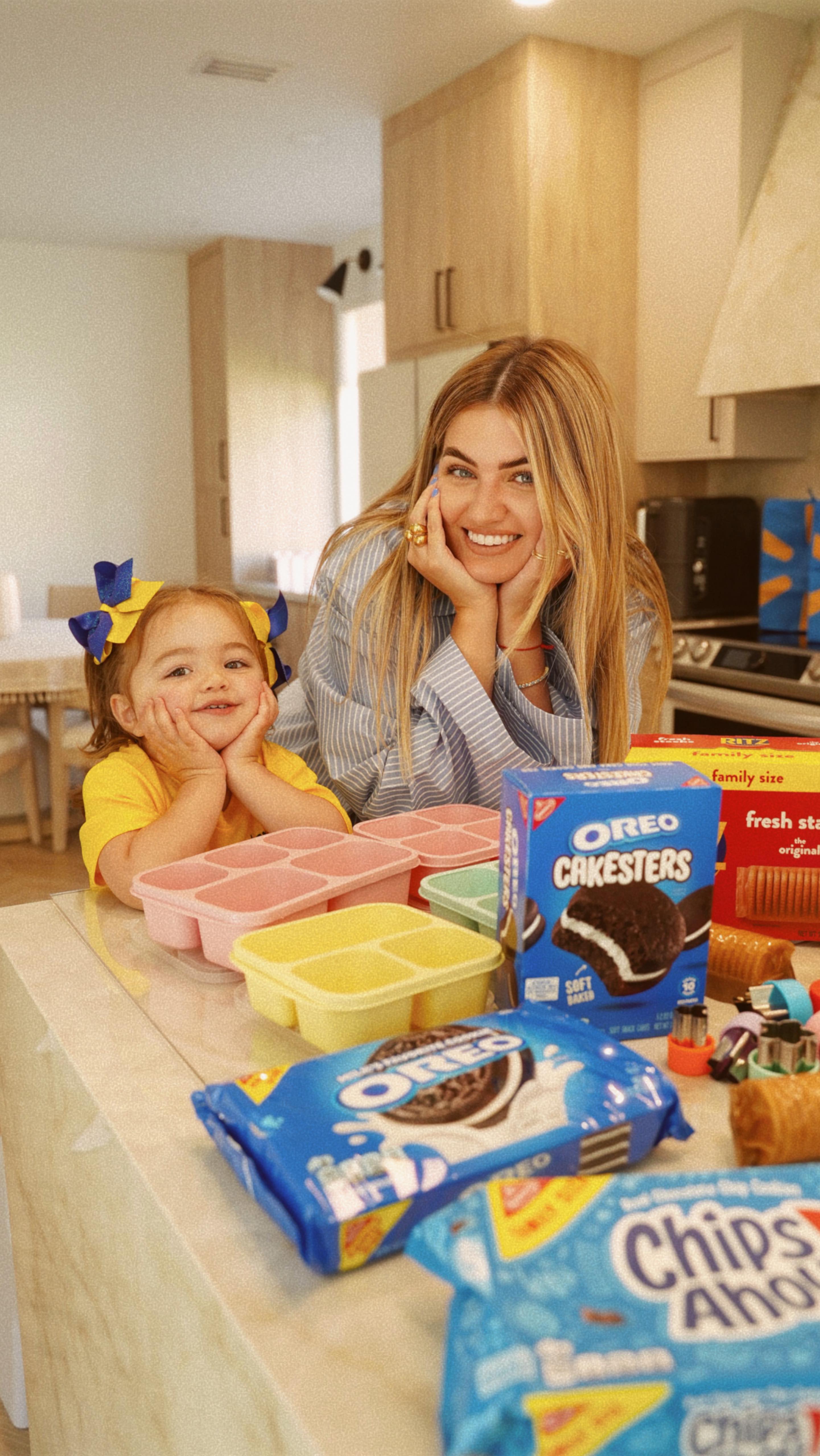 Instagram post by @itsmemariasee for Oreo. Caption reads: #Ad Mornings in our house? A beautiful kind of....
