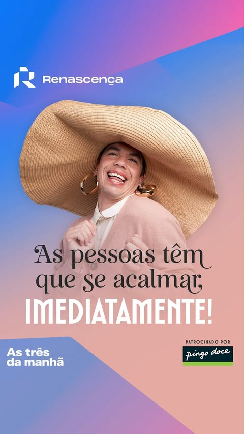 Instagram post by @vasco.pereira.coutinho for Renascença. Caption reads: [...] as quintas-feiras às 9h15 na Renascença ou a....